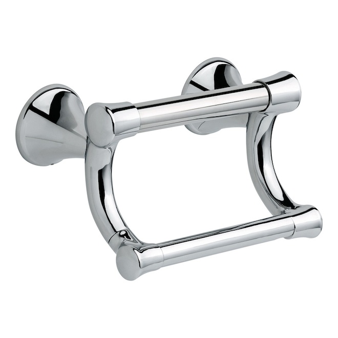 DELTA 5-In Wall Mount Chrome Tissue Paper Holder