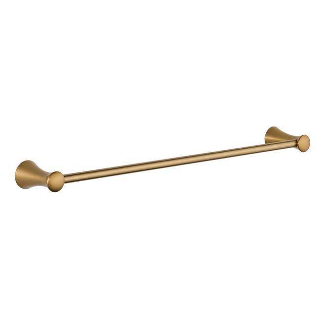 Porte-serviettes simple 24 po Lahara bronze champagne de DELTA