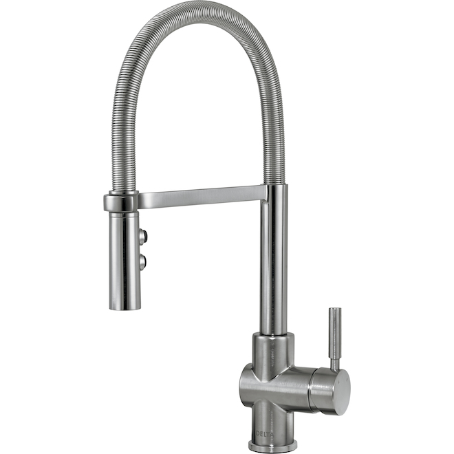 Delta Struct Stainless Steel 1-Handle Pull-Down Kitchen Faucet
