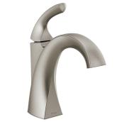 Delta Downing Single Handle 4-in Centerset Nickel Bathroom Faucet