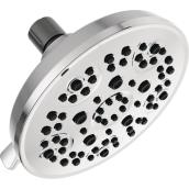 Delta Showerhead 6-in with 5 Spray Settings Chrome