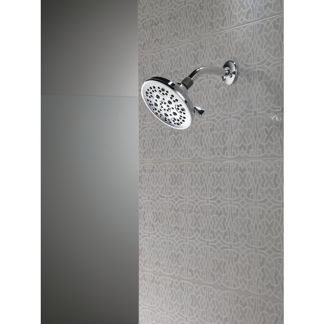Delta Showerhead 6-in with 5 Spray Settings Chrome