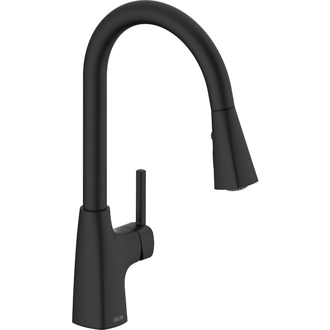 Image of Delta | 1-Handle Matte Black Pull-Down Kitchen Faucet With Single Handle | Rona