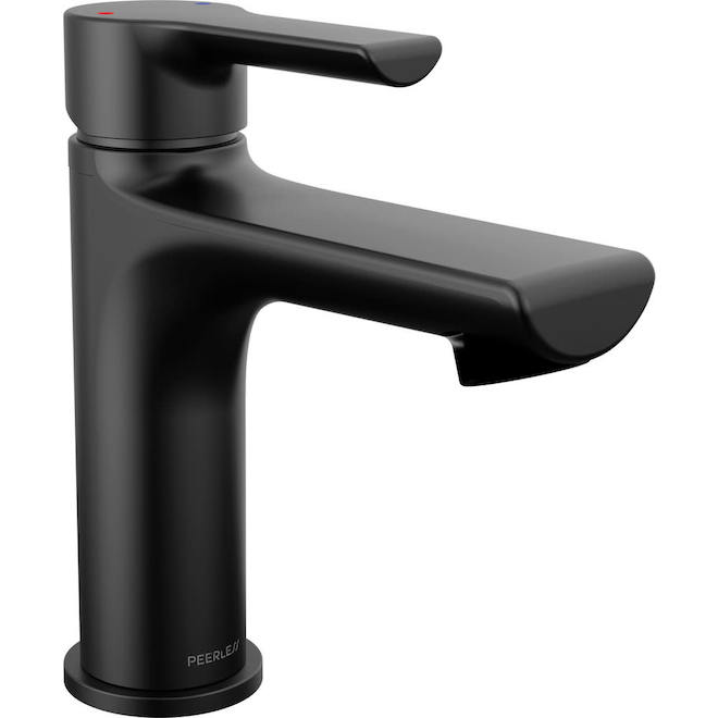 Peerless Flute Bathroom Faucet with 1 Handle WaterSense Certified - Black Matte