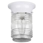 Canarm Outdoor Flush Mount Jam Jar Light White 60W
