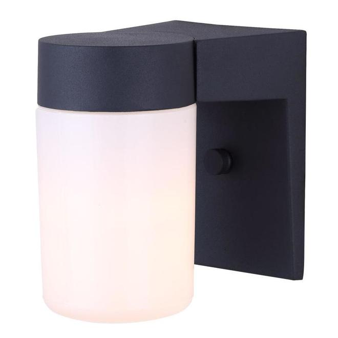 Canarm 7.5-in Metal and Glass Outdoor Wall Lantern
