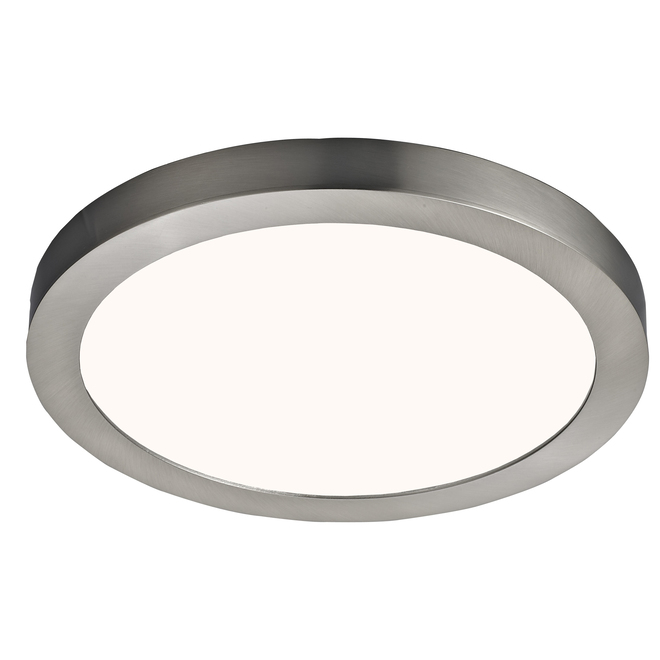 Canarm 1-Pack 11-in Brushed Nickel Modern/Contemporary LED Flush Mount