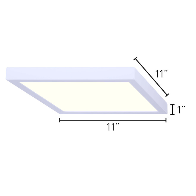 Canarm 1-Pack 11-in - White - Modern/Contemporary LED ENERGY STAR®