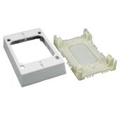 Wiremold 10-cu in 1-Gang Raceway Electrical Box Plastic White