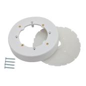 Wiremold Round Electrical Fixture Box 0.99 x 5 1/2 x 5 1/2-in Plastic White