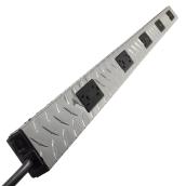Wiremold 10-Outlet Power Strip Diamond Plate 4-ft