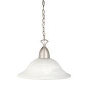 Globe 1-Light Pendant - Candice - Brushed Steel