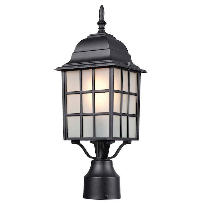 Globe Electric Merton 17.5-in Black Outdoor Post-Mounted Garden Light