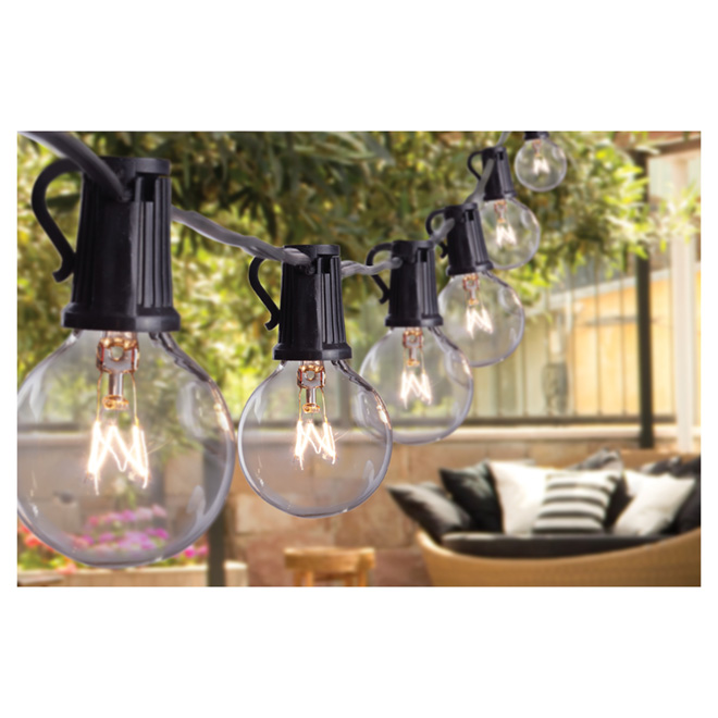 Globe Electric Monaco Light String- Indoor/Outdoor- 25 Lights - G12-E12- 25'