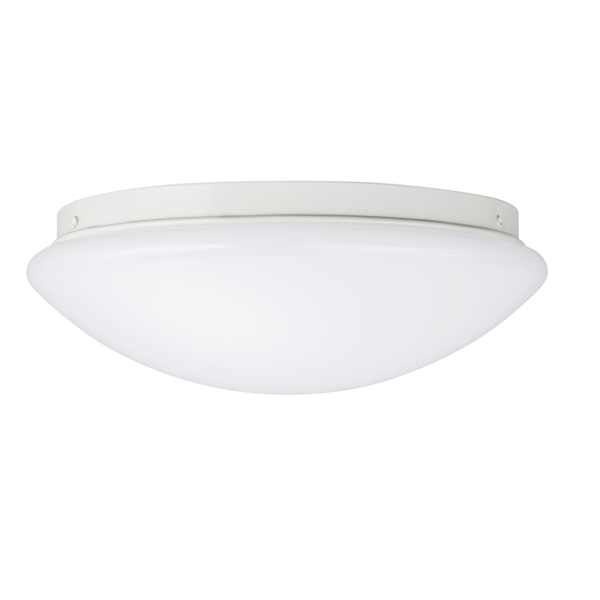 Globe Electric 10-in 15 W White Flush-Mount LED Ceiling Light
