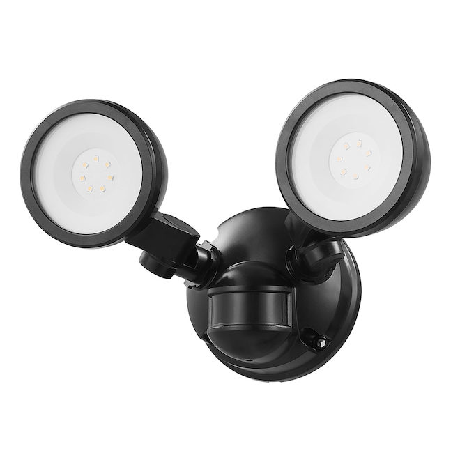 Globe Electric 10-W Twin Head Security Light with Motion Sensor