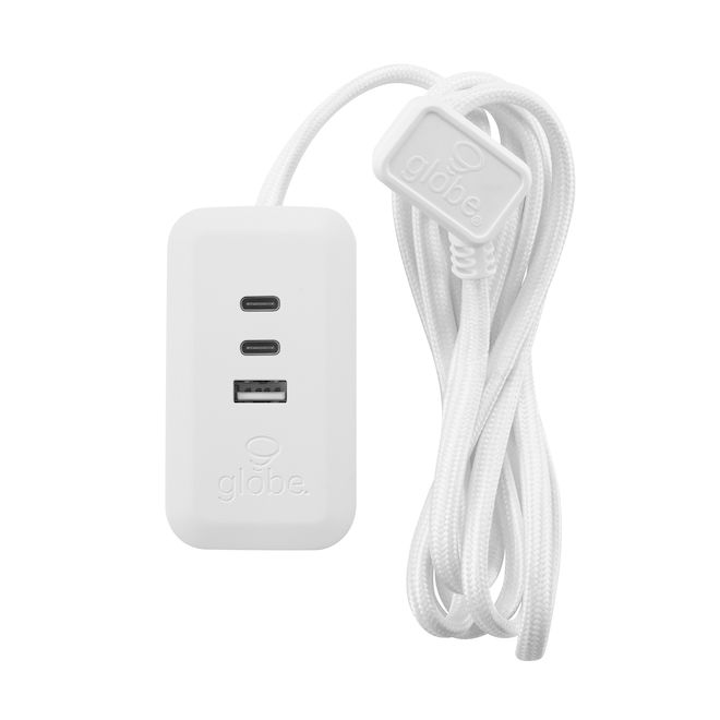 RONA Charging Strip 6-ft with 1 USB-A Port and 2 USB-C Ports - White