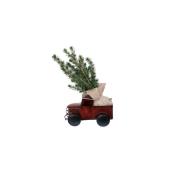 Arrangement de Noël Marché Floral, camion rouge de 6 po