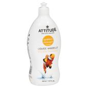 Détergent liquide pour vaisselle Attitude, hypoallergène, zeste d'agrumes, 700 ml