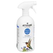 Attitude Biogradable Kitchen Pump Spray Cleaner - Hypoallergenic - Citrus Zest - 800-ml