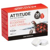 Détergent pour lave-vaisselle sans phosphate, 26 sachets