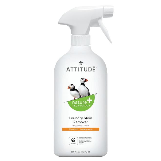 Attitude Nature + Technology Citrus Zest Laundry Stain Remover - 800 mL