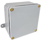 Grey PVC Junction Box 8 x 8 x 4 Inch