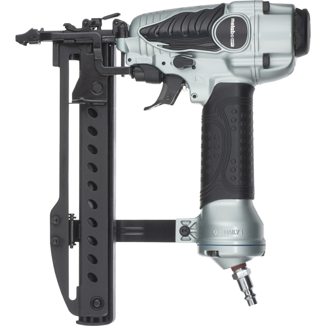 Metabo HPT Pneumatic Stapler Kit - 1/4-in Crown - 18-Gauge - Tool-Free Adjustment - Ergonomic Design