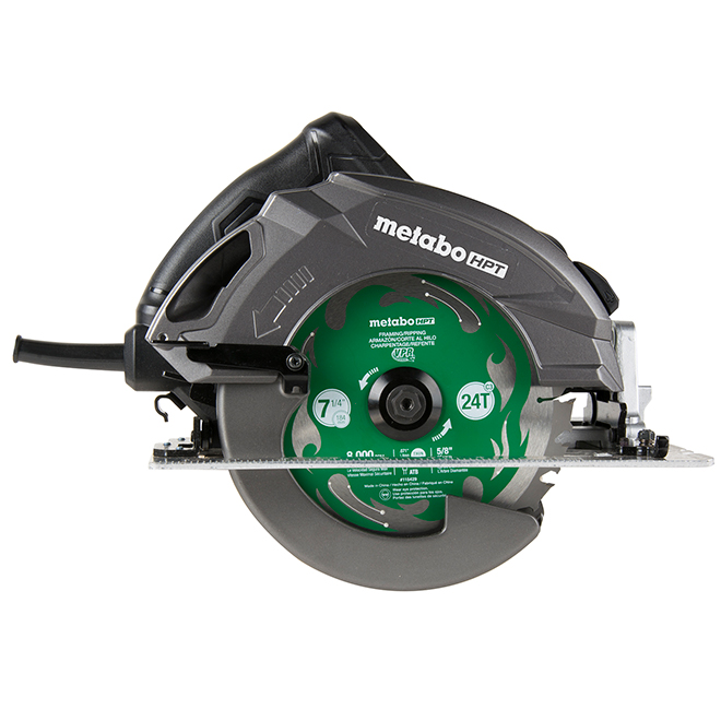 Metabo HPT Ripmax 7 1/4-in Corded Circular Saw with Brake - 15-Amp Motor - 6800 RPM - 2 3/8-in Cutting Capacity