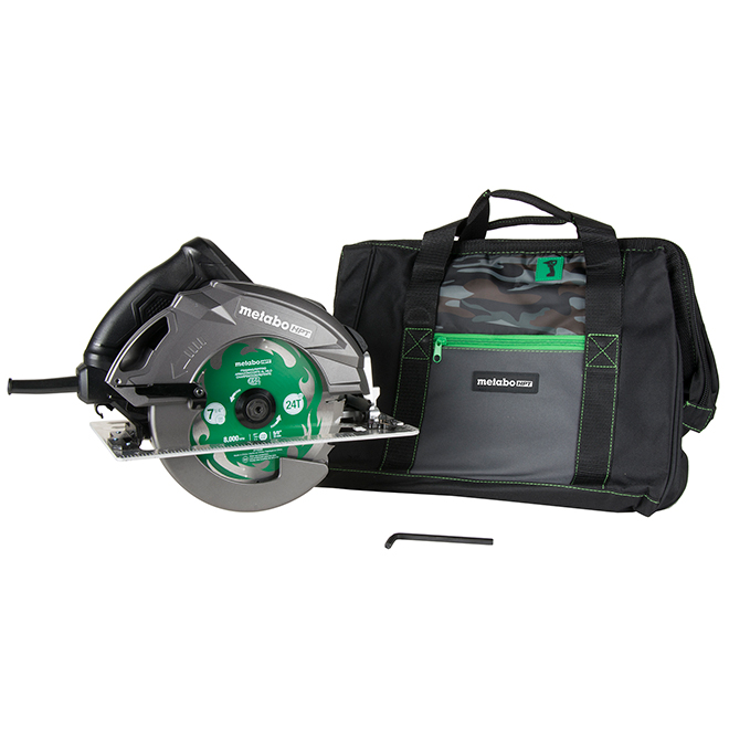 Metabo HPT Ripmax 7 1/4-in Corded Circular Saw with Brake - 15-Amp Motor - 6800 RPM - 2 3/8-in Cutting Capacity