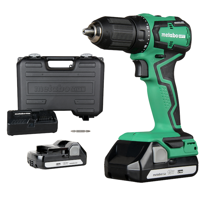 Metabo HPT18 V 1/2-in Brushless Cordless Driver Drill with Batteries and Charger
