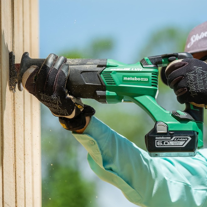 Metabo HPT MultiVolt 18V Variable Speed Brushless Cordless Reciprocating Saw  (Bare Tool Charger Not Included) CR18DBLQ4M RONA