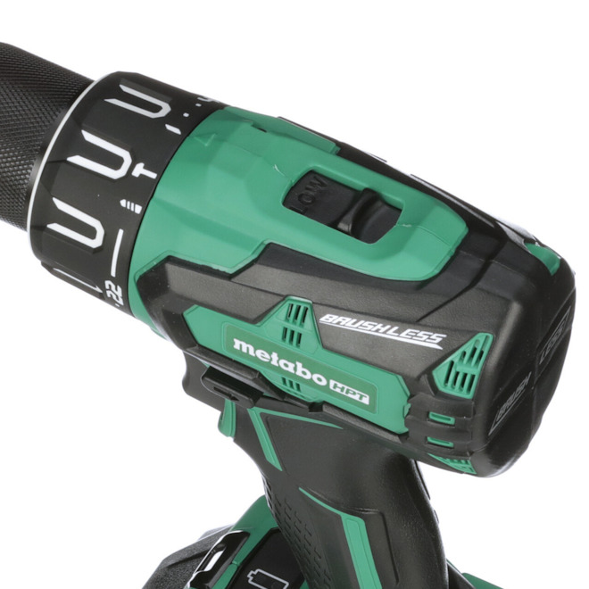 Metabo HPT 0.5-in 18V Variable Speed Brushless Cordless Hammer Drill (2-Batteries)