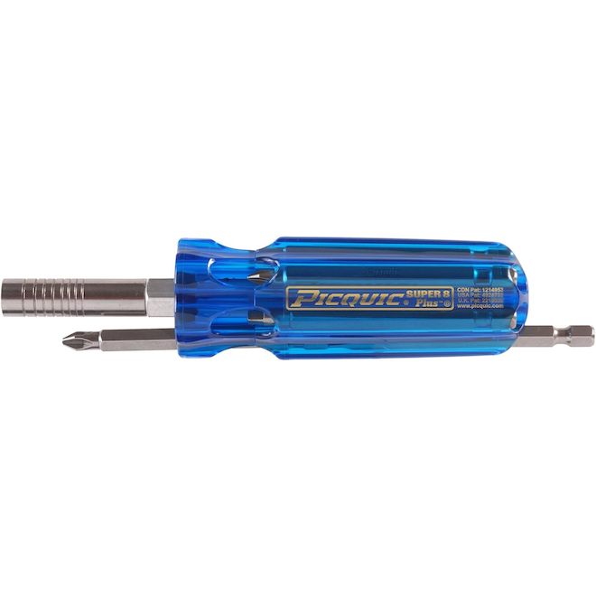 Screwdriver - "Super 8" Multi-bit Screwdriver