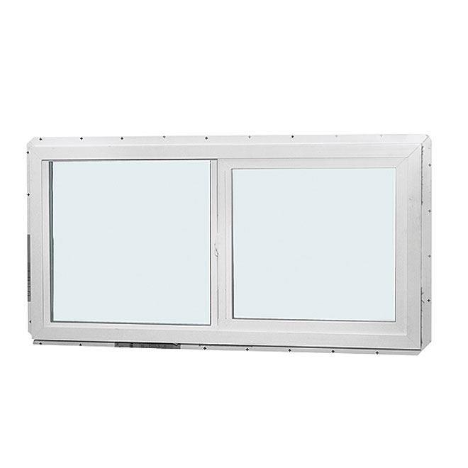 Fenêtre coulissante horizontale à double vitrage All Weather Windows, blanc, PVC, 59 po l. x 35 3/8 po H.