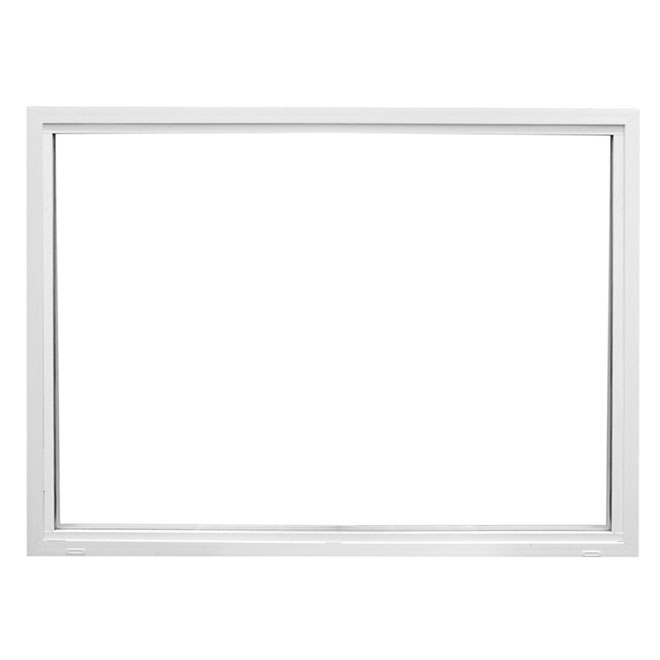 All Weather Windows Dual-Pane Picture Window - White - PVC - 35 3/8-in W x 29 1/2-in H