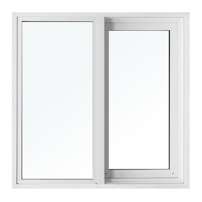 All Weather Windows DualPane Sliding Window in White PVC 40 x 48in