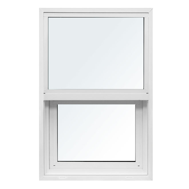 All Weather at Home Single Hung Window - White - PVC Cladding - 36-in W x 48-in H
