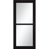Contre-porte Tradewinds Larson, 32 po x 81 po, entièrement vitrée, aluminium, noir