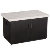 Sunjoy 42-in W 37,000-BTU Black and Beige Tabletop Steel Liquid Propane Fire Table