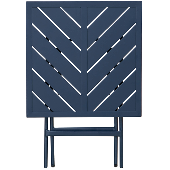 Landon & Co. Foldable Bistro Table in Steel 15.75 x 15.75 x 17.72-in - Blue