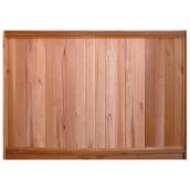Fraserview 5.6-ft x 8-ft Western Red Cedar Flat-Top Wood Fence Panel