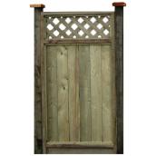 Fraserview Gate with Lattice Top - Pressure-Treated Wood - 6-ft x 3-ft