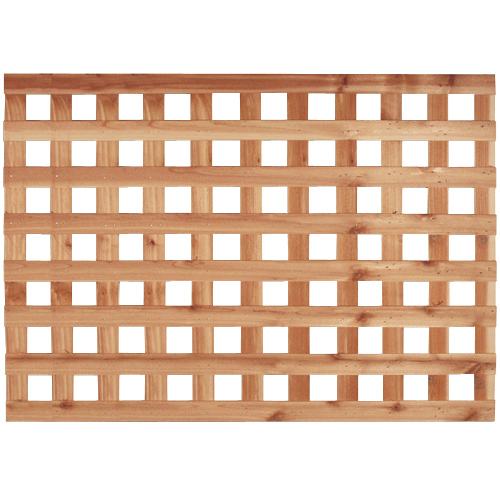 HeavyDuty Lattice Cedar Square Design 2ft x 8ft LKWUFHSLR28 RONA