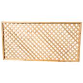 Fraserview 4 x 8-ft Diagonal Framed Cedar Lattice