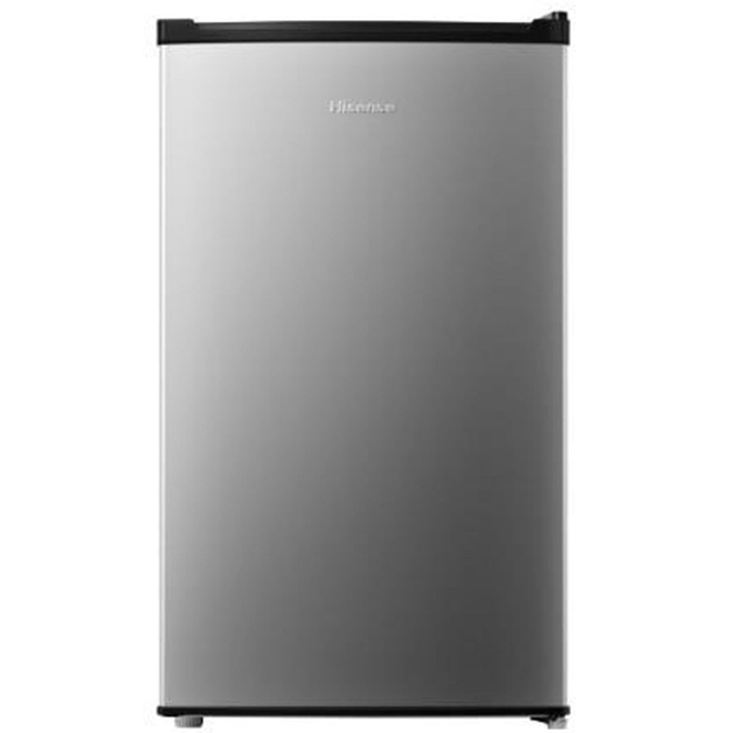 Mini-réfrigérateur à une porte, Hisense, 3,3 pi³ argent LCR33D6NSE