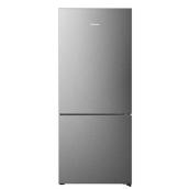 Hisense 14.7 Cu. Feet Bottom-Freezer Refrigerator Fingerprint resistant Stainless Steel