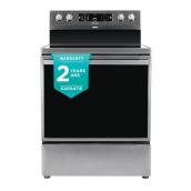 Hisense Smooth Surface 5 Cooking Zones 5.8-ft³ Self Cleaning Stainless Steel Finish 30-in  Convection Electric Range