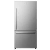Hisense 22.3-ft³ Standard Depth Bottom-Freezer Refrigerator Stainless Steel Energy Star Certified
