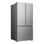 Hisense 22.1-ft³ Two-Door Counter-Depth French Door Refrigerator Ice Dispenser Smudge-Free Stainless Steel Energy Star